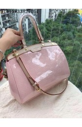Louis Vuitton patent leather tote bag 91619 pink HV06680Af99