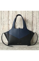 Luxury Celine calf leather Tote Bag 43342 Royal Blue&black HV08136QT69