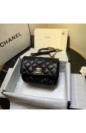 Luxury Chanel flap bag Grained Calfskin & Gold-Tone Metal AS1155 black HV06760UV86