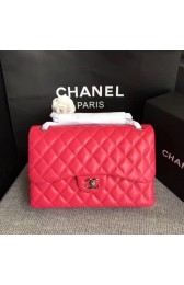 Luxury Chanel Flap Original Lambskin Leather Shoulder Bag CF1113 rose silver chain HV09632bE46