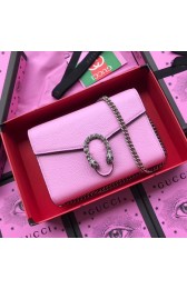 Luxury Gucci GG Dionysus original calfskin Mini shoulder bag 401231 pink HV03062bE46