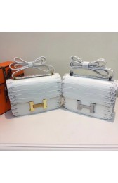 Luxury Hermes Constance Bag Croco Leather H6811 white HV10098Lv15