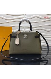 Luxury Louis Vuitton original LOCKME DAY M53730 Khaki HV02578kp43