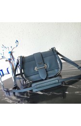 Prada Cahier Leather Shoulder Bag 1BD095 blue HV02273fj51