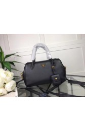 Prada Calf leather bag 1031 black HV08892JD28
