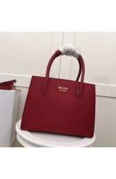 Prada Calf leather bag 1BA050 red&grey HV10415zd34