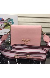 Prada calf leather shoulder bag 1BD102 pink HV07063Xr72
