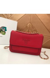 Prada Calf leather shoulder bag 3011 red HV07152uU16