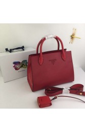 Prada Calfskin Leather Shoulder Bag 1BA155-1 red HV06049Ag46