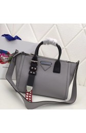Prada Concept Leather handbag 1BA175 grey HV10912tQ92