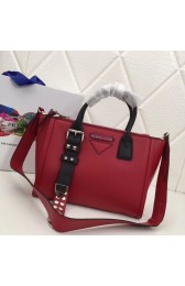 Prada Concept Leather handbag 1BA175 red HV04983tg76