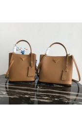 Prada Double Saffiano leather bag 1BA211 Apricot HV01324KX86