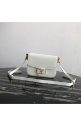 Prada Embleme Saffiano leather bag 1BD217 white HV06594Wi77