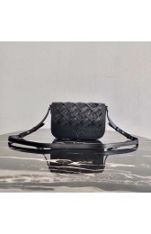 Prada Leather Prada Tress Shoulder Bag 1BD246 black HV00925rd58