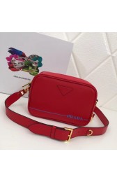 Prada Leather shoulder bag 1BH093 red HV09248LG44