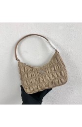 Prada Nylon and Saffiano leather mini bag 1NE204 Apricot HV00533LG44