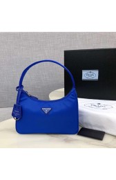 Prada Re-Edition 2000 nylon mini-bag 1NE515 Electro optic blue HV01197iZ66