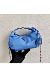 Prada Re-Edition 2005 nylon shoulder bag 1BH172 blue HV10832Ty85