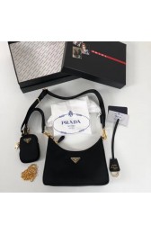 Prada Re-Edition nylon shoulder bag 1BH204 black HV01567Rk60