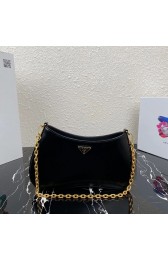 Prada Saffiano leather shoulder bag 2BC148 black HV07017lq41