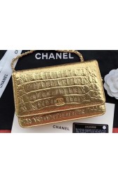 Quality Chanel Calfskin & Gold-Tone Metal A33814 Gold HV01139Vu63
