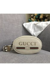 Replica AAA Gucci GG Calfskin Leather belt bag 476434 white HV04804of41