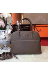 Replica Best Quality Hermes Bolide Original Togo leather Tote Bag HB31 Elephant grey HV11435Rf83