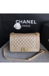 Replica Boy Chanel Flap Bag Original Caviar Leather 67086 Gold HV01694VA65