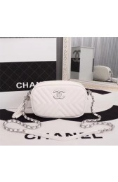 Replica Chanel Calfskin Camera Case bag A57617 white HV05945ec82