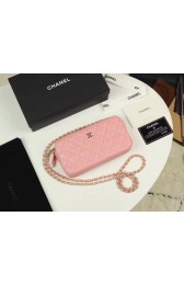 Replica Chanel Calfskin & Gold-Tone Metal A82527 pink HV00281XB19