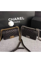 Replica Chanel Flap Shoulder Bag Original Sheepskin Leather LE BOY 67085 black HV01059CQ60