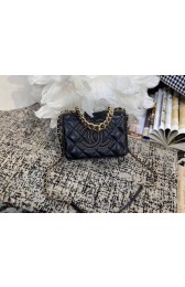 Replica Chanel Lambskin flap bag AS1514 black HV01781it96