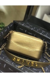 Replica Chanel mini Shoulder Bag Leather B93825 gold HV11551XB19