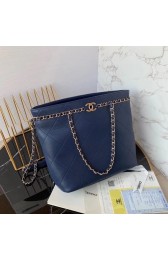 Replica Chanel shopping bag AS2556 Navy Blue HV05215ec82