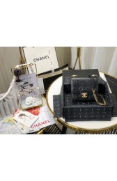 Replica Chanel Shoulder Bag Original Leather Black 63594 Gold HV02078UD97