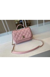 Replica Chanel small flap bag Calfskin & Gold-Tone Metal A93749 pink HV05664VA65