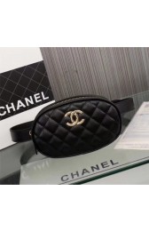 Replica Chanel waist pack Sheepskin 4770 black HV06970Sf59