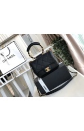 Replica Designer Chanel small flap bag Lambskin & Gold Metal AS1357 Black HV02910Bb80