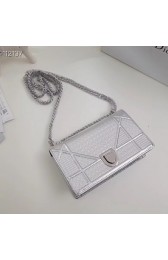 Replica Designer Dior DIORAMA leather Chain bag S0328 silver HV03275Bb80