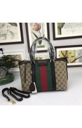 Replica Gucci GG Canvas Top Handle Bags 353114 Coffee HV07597ui32
