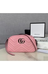 Replica Gucci GG Marmont Matelasse Shoulder Bag 447632 light pink HV09361XB19