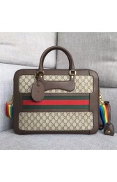 Replica Gucci GG Supreme Canvas tote bag 484663 brown HV08540Ac56