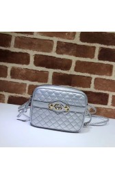 Replica Gucci Mini laminated leather bag 534950 silver HV11180cK54