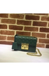 Replica Gucci Padlock Metallic mini Shoulder Bag 409487 green HV06669HB48