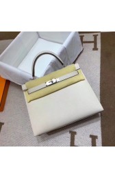 Replica Hermes Kelly 28cm Shoulder Bags Epsom Leather KL28 creamy-white HV01930ec82