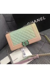 Replica High Quality Chanel LE BOY Original Caviar Leather Shoulder Bag F67086 Rainbow pink HV04760Jh90
