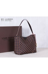 Replica Louis Vuitton Monogram Damier Ebene Canvas Caissa HOBO Bag 41555 Pink HV01799SV68