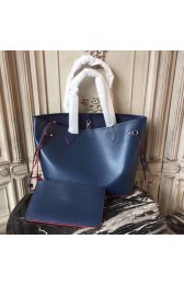 Replica Louis Vuitton Original Neverfull Epi Leather MM 54185 Blue HV10413iF91