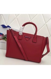 Replica Prada Concept Leather handbag 1BA183 red HV03539iu55