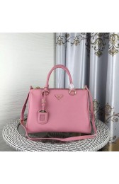 Replica Prada Double Tote Bag Litchi Leather 1579 Pink HV00783Jw87